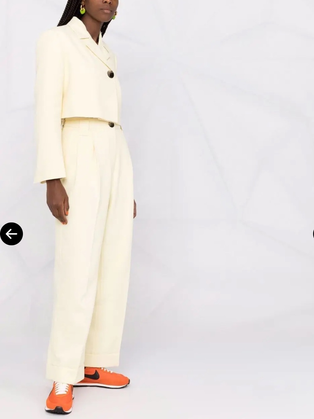 Ganni Summer Suiting Cropped Blazer and Pants
